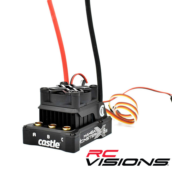 Castle Creations Mamba Monster X 8S 1/6 Brushless ESC - Remote Control Toys - Castle Creations