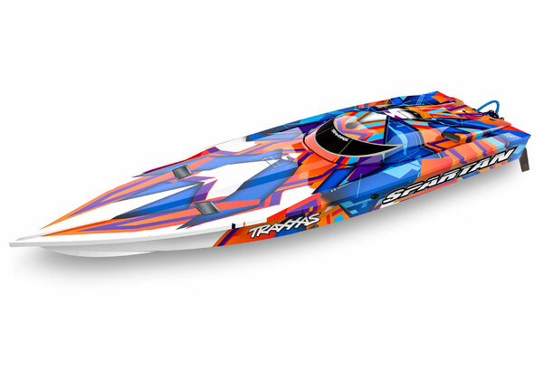 Traxxas Spartan High Performance Race Boat RTR w/TQi 2.4Ghz Radio, TSM, iD & Castle ESC - Remote Control Toys - Traxxas