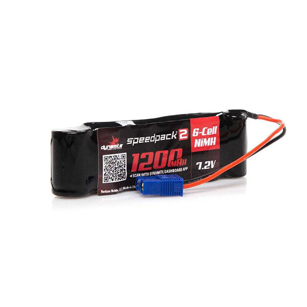 Dynamite Speedpack2 6-Cell 7.2V NiMH Battery Pack w/EC3 Connector (1200mAh) (Side by Side) - Remote Control Toys - Horizon Hobbies, Inc.