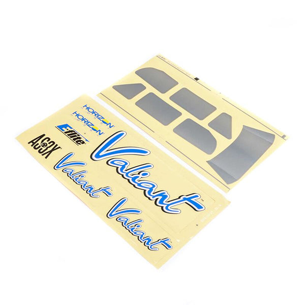E -Flite Valiant 1.3: Decal Sheet - Remote Control Toys - Horizon Hobbies, Inc.