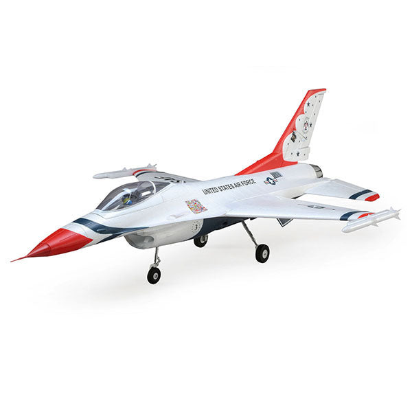 E-flite F-16 Thunderbird 70mm BNF Basic Electric Jet Airplane (815mm) w/AS3X & SAFE Select - Remote Control Toys - Horizon Hobbies, Inc.