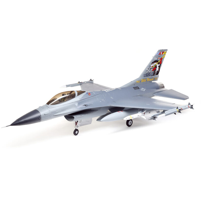 E-flite F-16 Falcon 80mm BNF Basic EDF Jet Airplane (1000mm) w/AS3X & SAFE Technology - Plane - Horizon Hobbies, Inc.