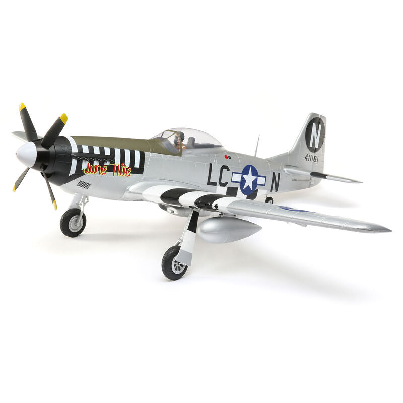 E-flite P-51D Mustang 1.2m Bind-N-Fly Basic Electric Airplane w/AS3X & SAFE Technology - Remote Control Toys - Horizon Hobbies, Inc.