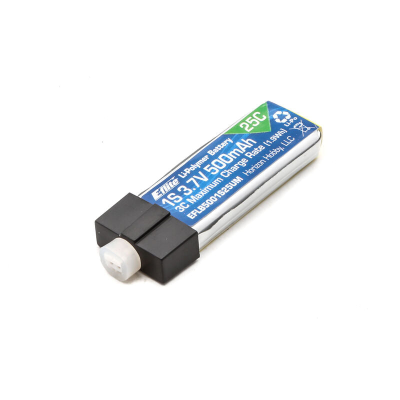 E-flite 1S 25C High Current LiPo Battery Pack w/UMX Connector (3.7V/500mAh) - Remote Control Toys - Horizon Hobbies, Inc.