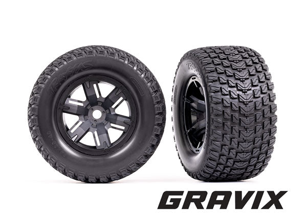 TRAXXAS X-Maxx Gravix Tires & wheels, assembled, glued -  - Traxxas