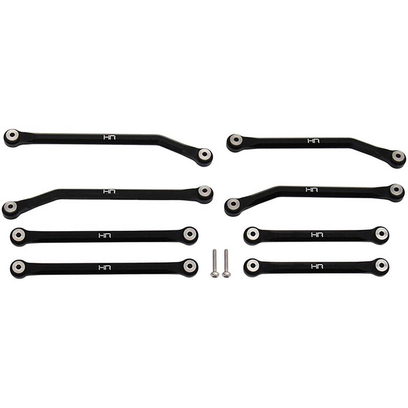 Hot Racing Aluminum High Clearance Links Set for 5.26 (133.7mm) Wheelbase: SCX24 C10, JLU - Parts - Horizon Hobbies, Inc.