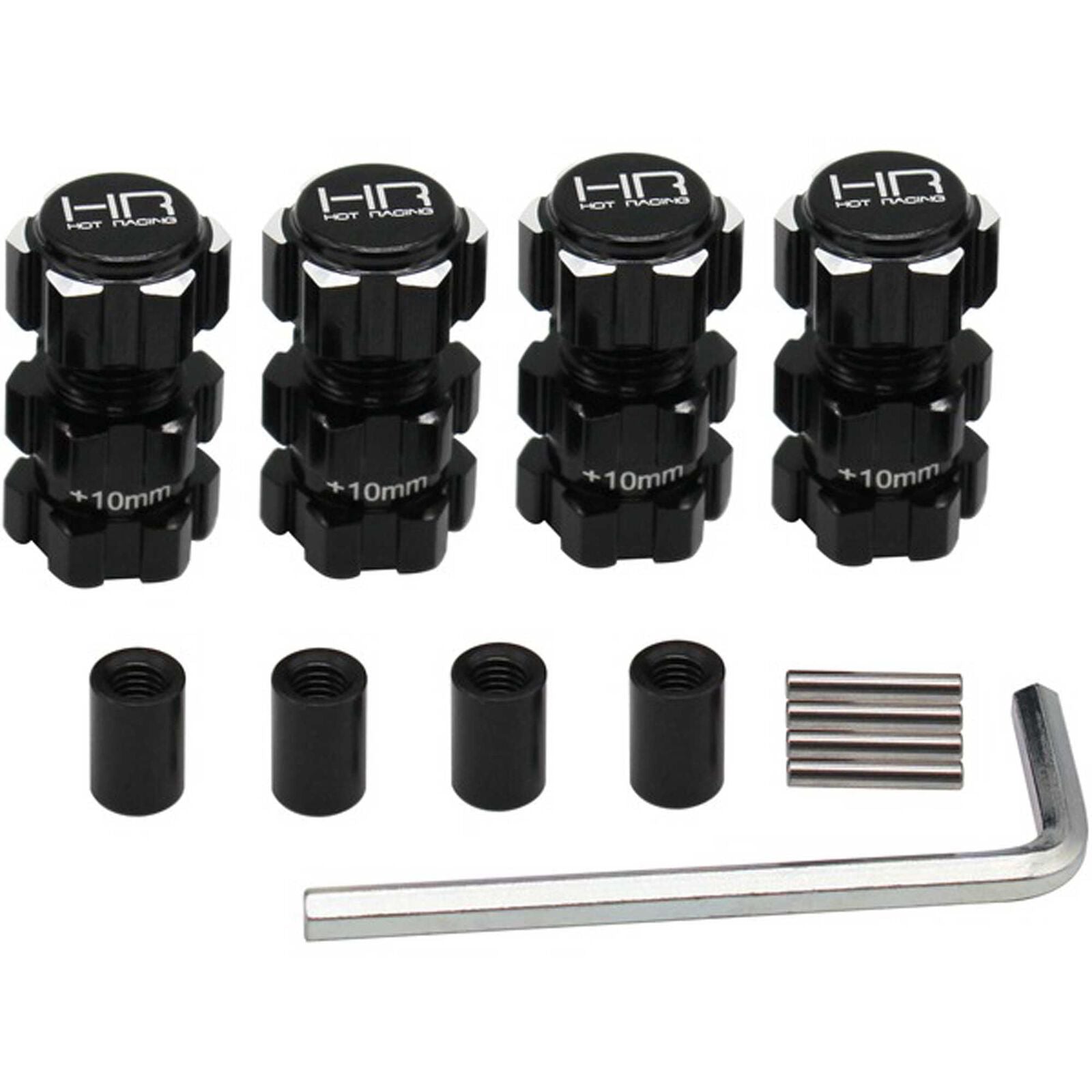 HOTRACING Aluminum 17mm Hex Hubs 10mm Offset: ARRMA 1/10 4S BLX -  - Horizon Hobbies, Inc.