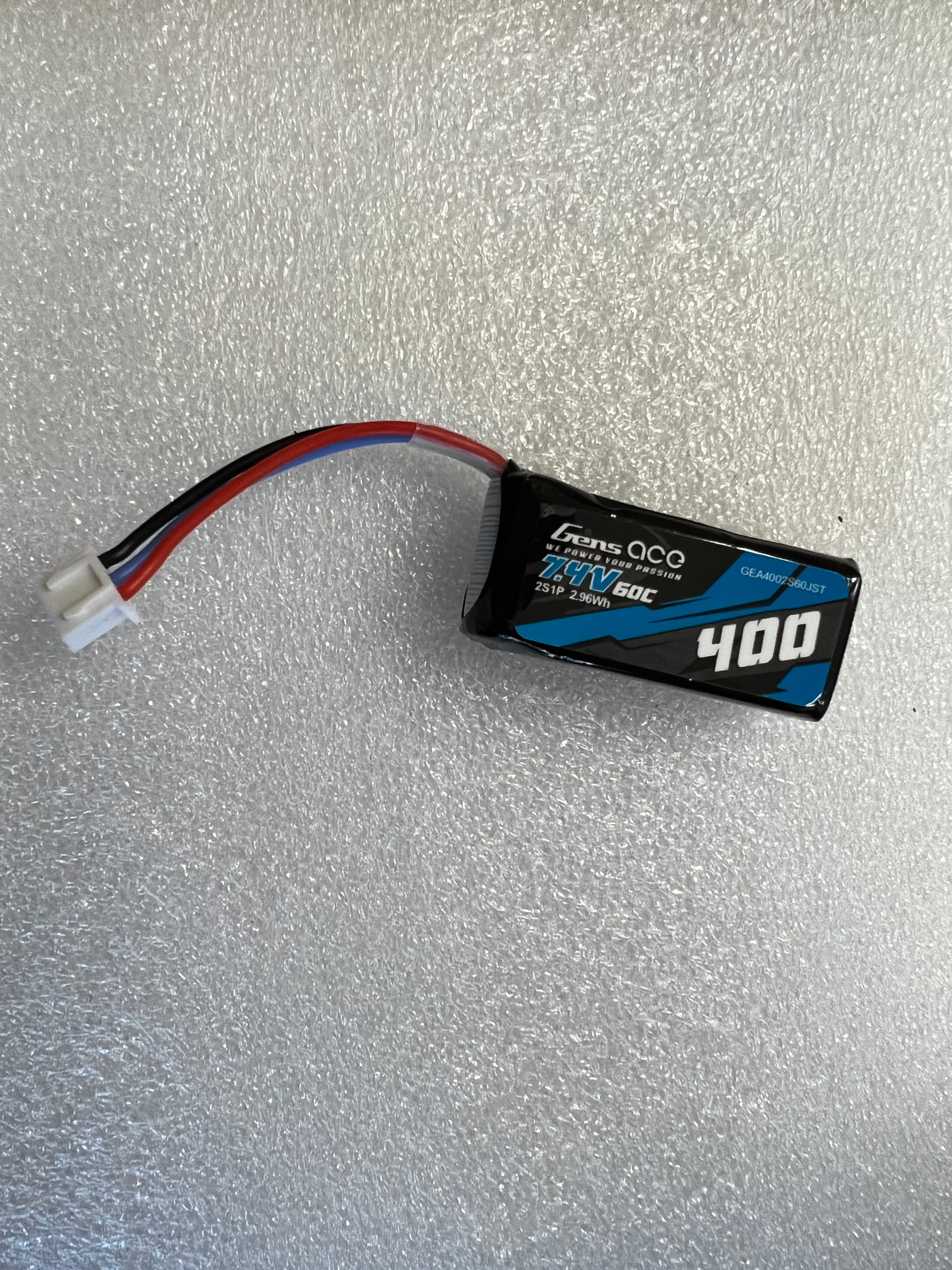 Gens Ace 2s LiPo Battery 35C (7.4V/400mAh) w/JST-PH2.0 Connector -  - AMain Distributing