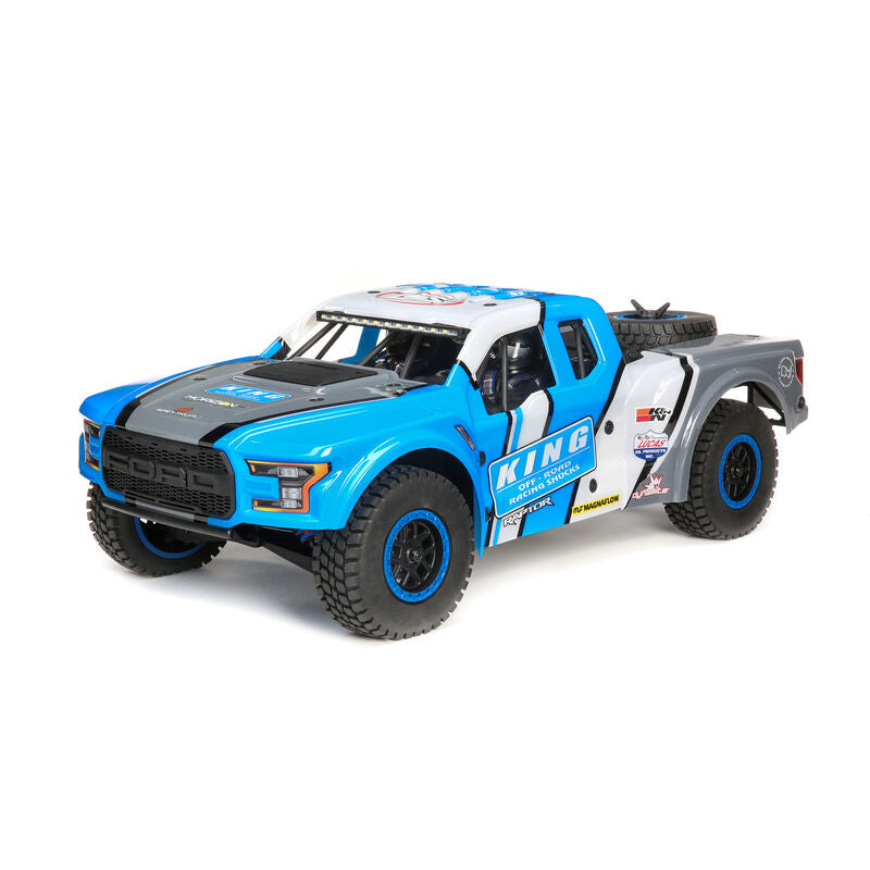 Losi Baja Rey Ford Raptor 1/10 RTR 4WD Brushless Desert Truck w/2.4GHz Radio, AVC & SRTMA - Remote Control Toys - Horizon Hobbies, Inc.