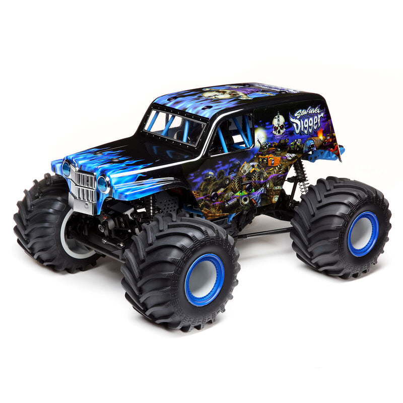 Losi LMT Grave Digger / Son Uva Digger RTR 1/10 4WD Solid Axle Monster Truck w/DX3 2.4GHz Radio - Remote Control Toys - Horizon Hobbies, Inc.