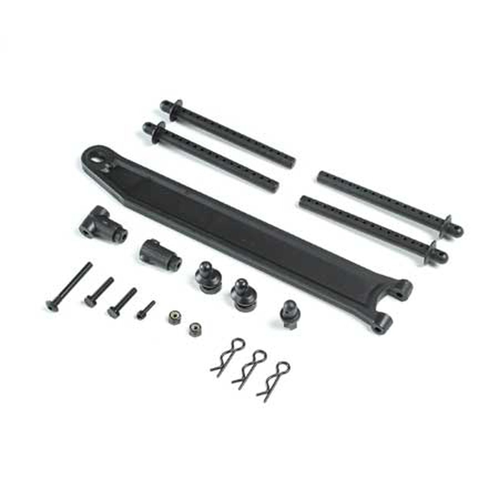 Losi V100 Body Post & Battery Strap -  - Horizon Hobbies, Inc.