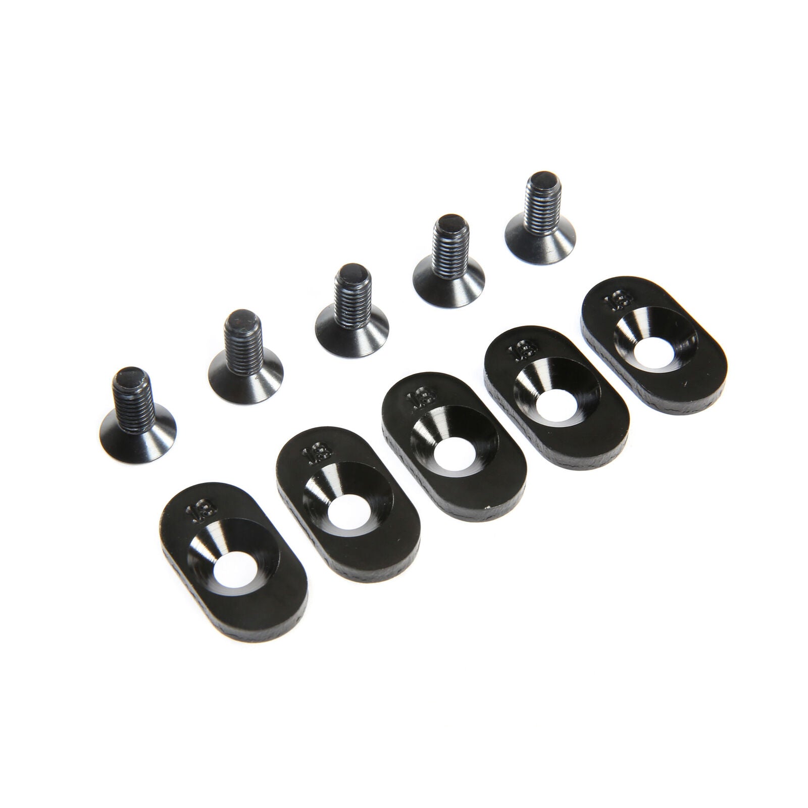 Losi Engine Mount Insert and Screws 18T, Black (5): 5ive-T 2.0 (fits 62T spur) -  - Horizon Hobbies, Inc.