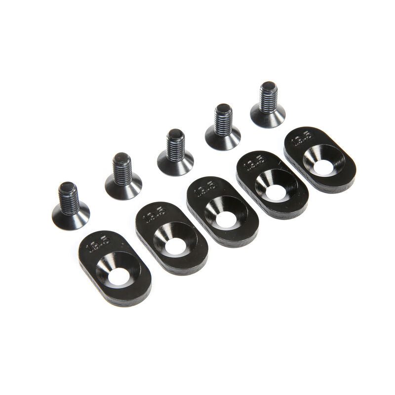 Losi Engine Mount Insert and Screws 19.5T, Black (5): 5ive-T 2.0 (fits 62T spur) -  - Horizon Hobbies, Inc.