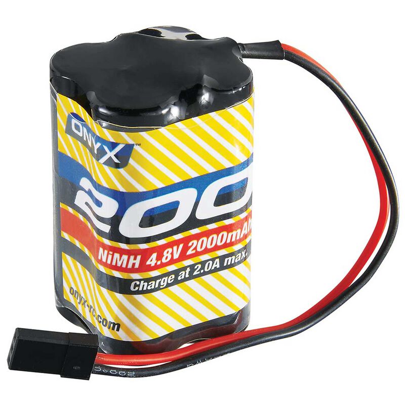 Onyx 4.8V 2000mAh NiMH AA Square Receiver Battery: Universal Receiver - Remote Control Toys - Horizon Hobbies, Inc.