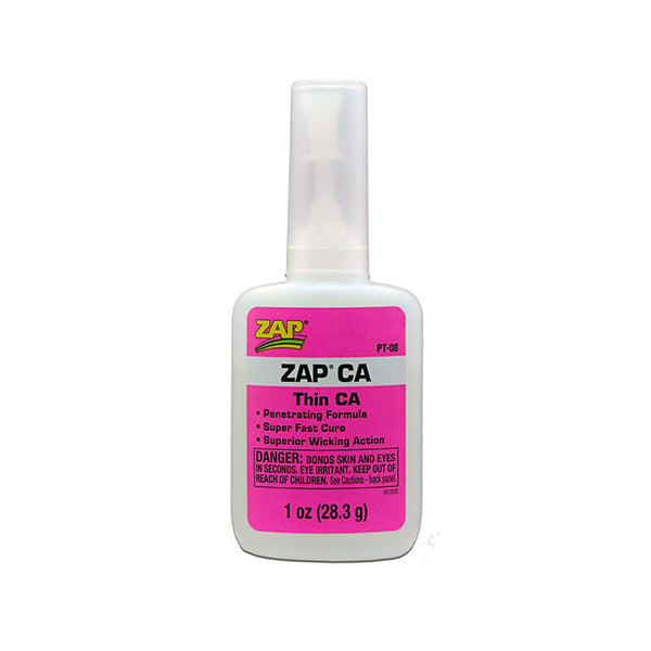Pacer Technology Zap Thin CA Glue, 1 oz - Remote Control Toys - Horizon Hobbies, Inc.