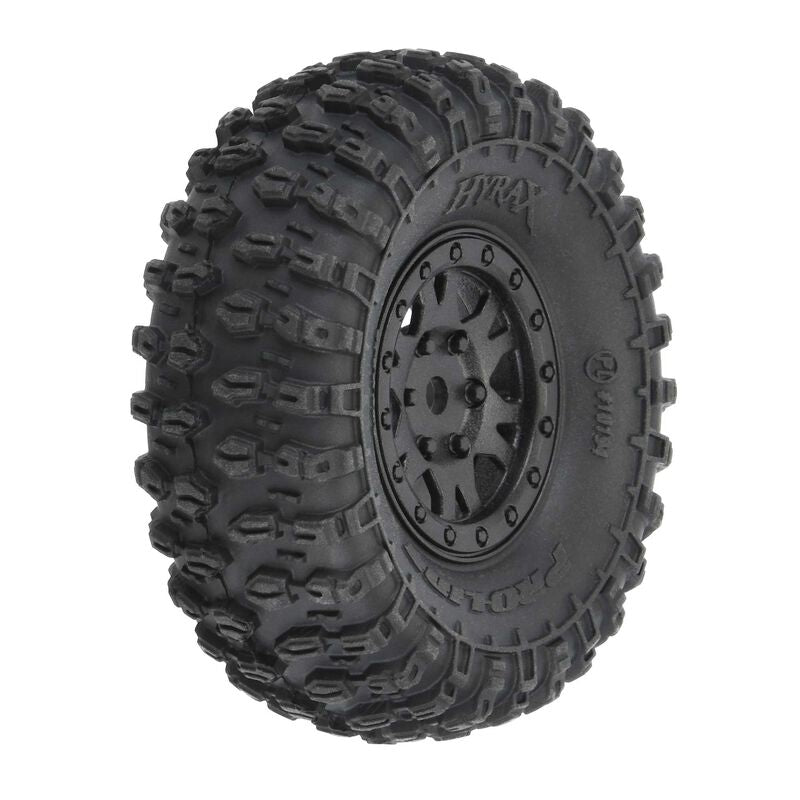 Pro-Line 1/24 Hyrax Front/Rear 1.0" Tires Mounted 7mm Black Impulse (4) - Wheels/Tires - Horizon Hobbies, Inc.