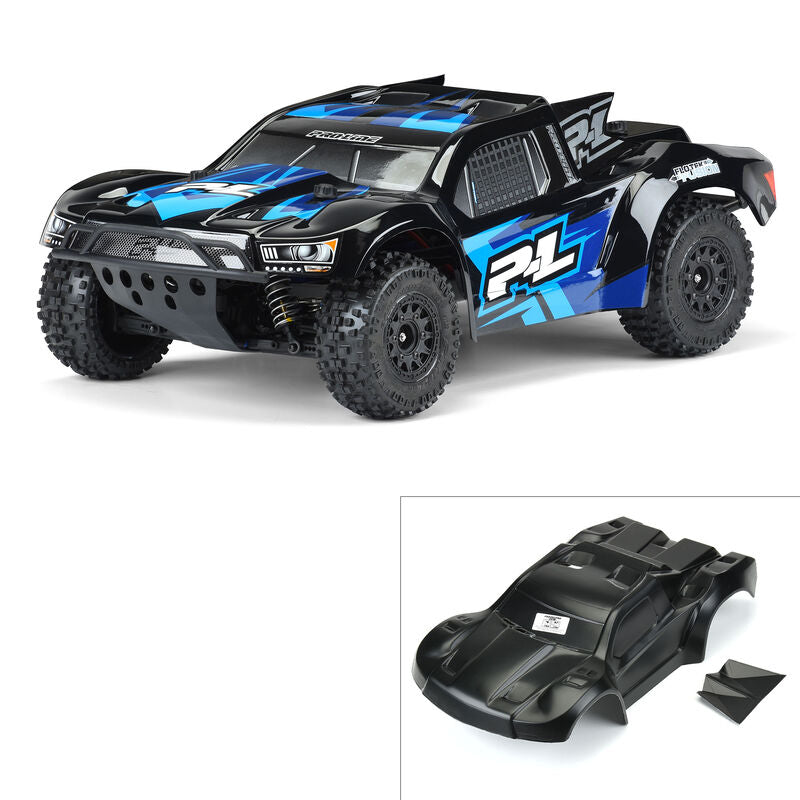 Pro-Line Flo-Tek Fusion Pre-Painted Pre-Cut Short Course Body (Black) (Slash, Slash 4x4, SC5M, 22SCT, PRO-Fusion SC 4x4) - Remote Control Toys - Horizon Hobbies, Inc.