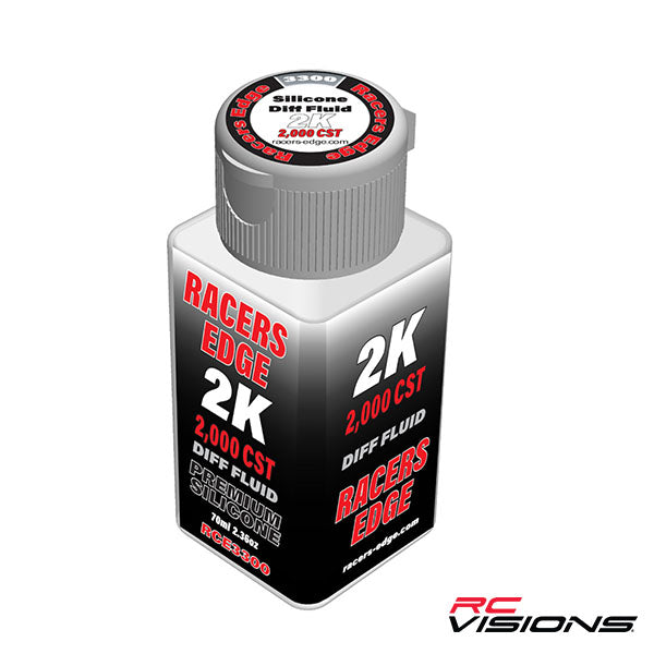 Racers Edge 70ml 2.36oz Pure Silicone Diff Fluid - Oil - HRP Distributing, Inc.