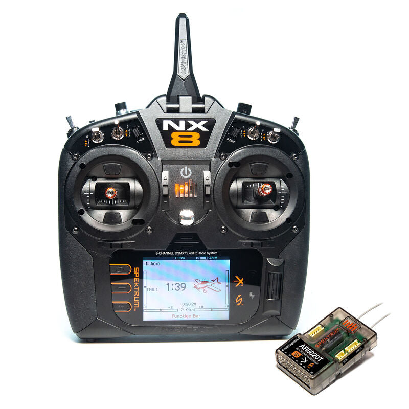 Spektrum RC NX8 2.4GHz DSMX 8-Channel Radio System (No Servos) w/AR8020T Receiver - Remote Control Toys - Horizon Hobbies, Inc.