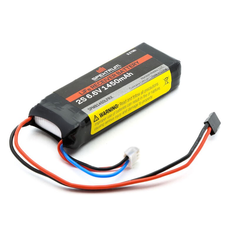 Spektrum 6.6V 1450mAh 2S LiFe Receiver Battery: Universal Receiver - Remote Control Toys - Horizon Hobbies, Inc.