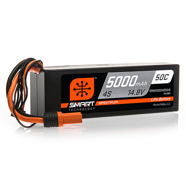 Spektrum RC 4S Smart Hardcase 50C LiPo Battery w/IC5 Connector (14.8V/5000mAh) - stpatty - Horizon Hobbies, Inc.