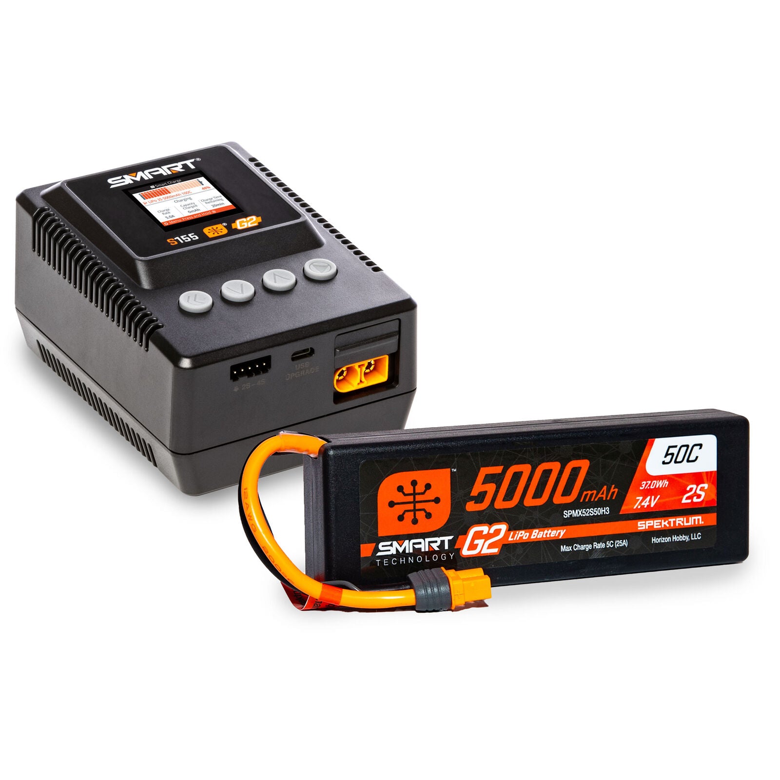 SPEKTRUM Smart 2S G2 LiPo Battery & S155 Charger Bundle -  - Horizon Hobbies, Inc.