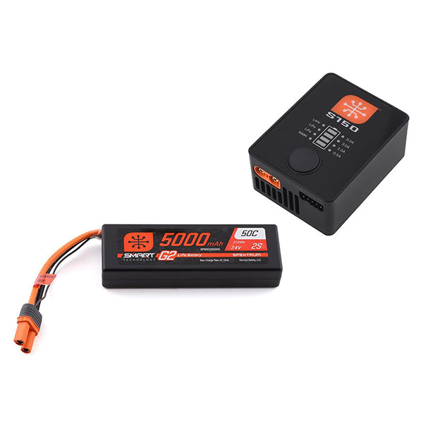 Spektrum RC Smart G2 PowerStage 2S Bundle w/2S Smart LiPo Battery (5000mAh) (Discontinued) - Remote Control Toys - Horizon Hobbies, Inc.