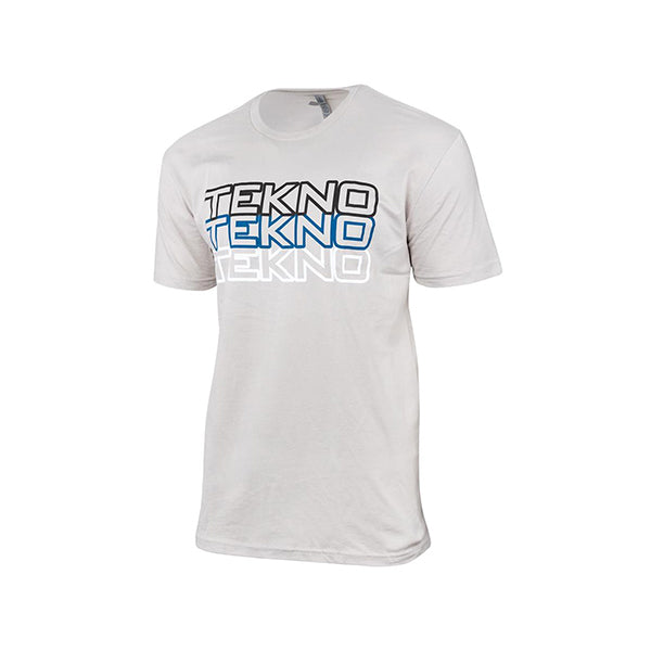 Tekno RC Stacked Logo T-Shirt (Light Grey) (M) - Accessories - AMain Distributing