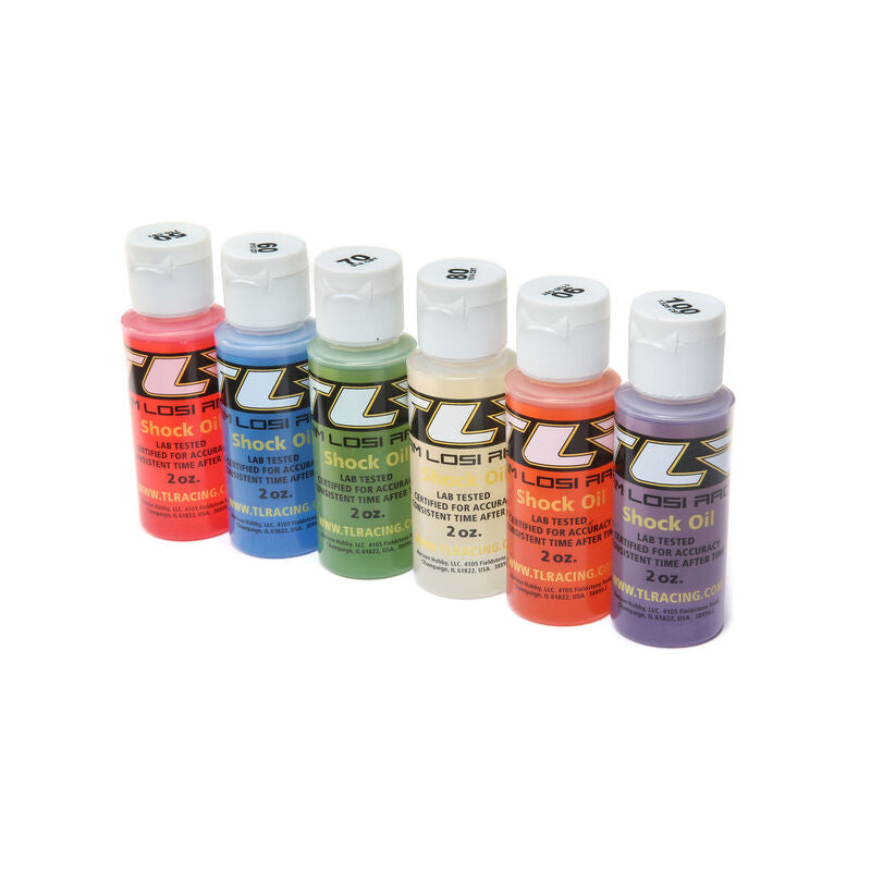 Team Losi Shock oil 6 pk 50-100 wt 2oz - Remote Control Toys - Horizon Hobbies, Inc.