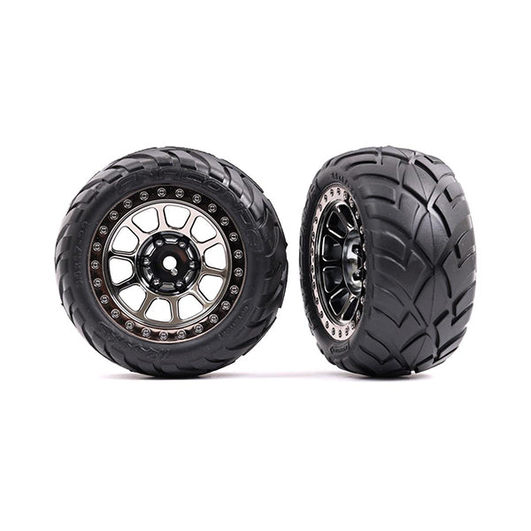 Traxxas Bandit Rear Black Chrome w/ Anaconda Tires -  - Traxxas