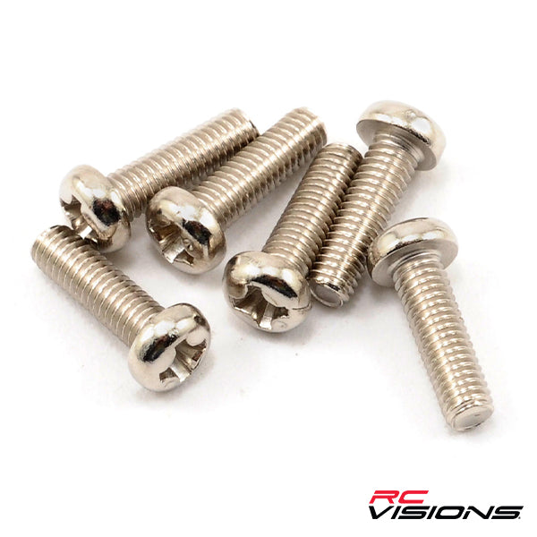 Traxxas 3x10mm Roundhead Machine Screws (6) - Remote Control Toys - Traxxas