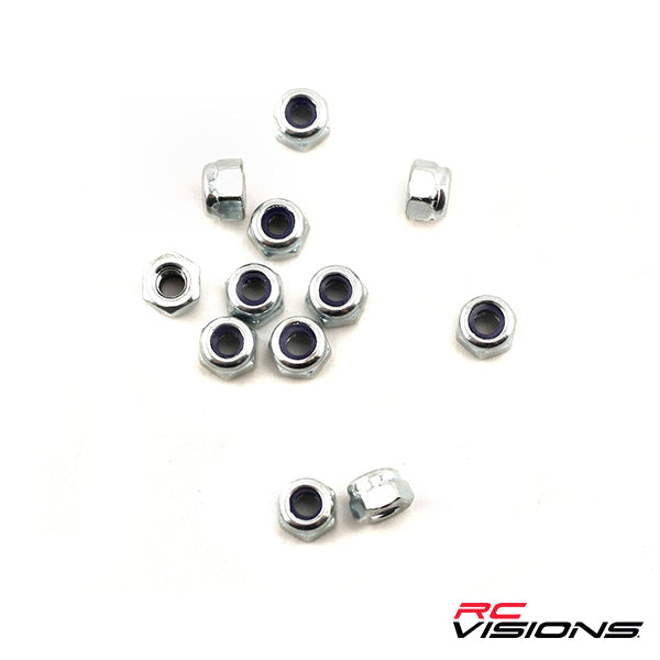 Traxxas 3mm Nylon Locknut (12) - Remote Control Toys - Traxxas