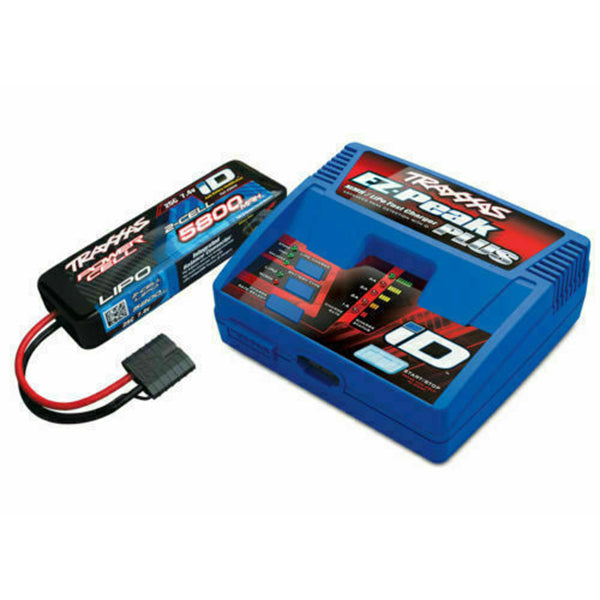 Traxxas EZ-Peak 2S Single "Completer Pack" Multi-Chemistry Battery Charger w/One Power Cell Battery (5800mAh) - Remote Control Toys - Traxxas