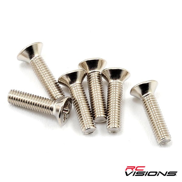 Traxxas 3x12mm Flat Head Machine Screw (6) -  - Traxxas