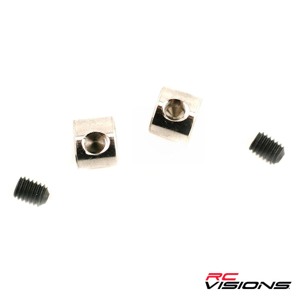 Traxxas Collars, screw (2)/ grub screws, 3mm (2) - Parts - Traxxas