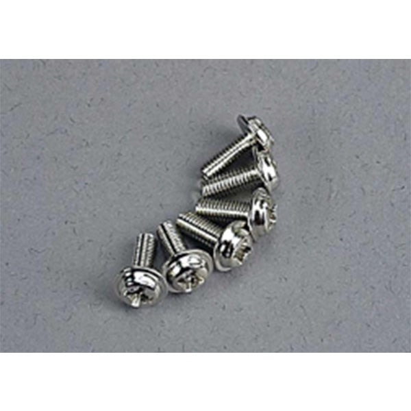 Traxxas 3x8mm Washerhead Phillips Screw (6) -  - Traxxas