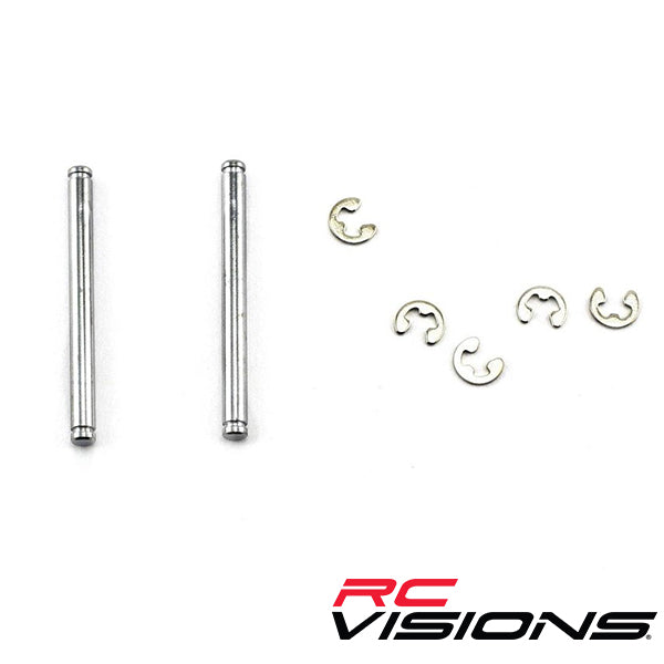 Traxxas Suspension King Pins w/ E-Clips (2) - Remote Control Toys - Traxxas