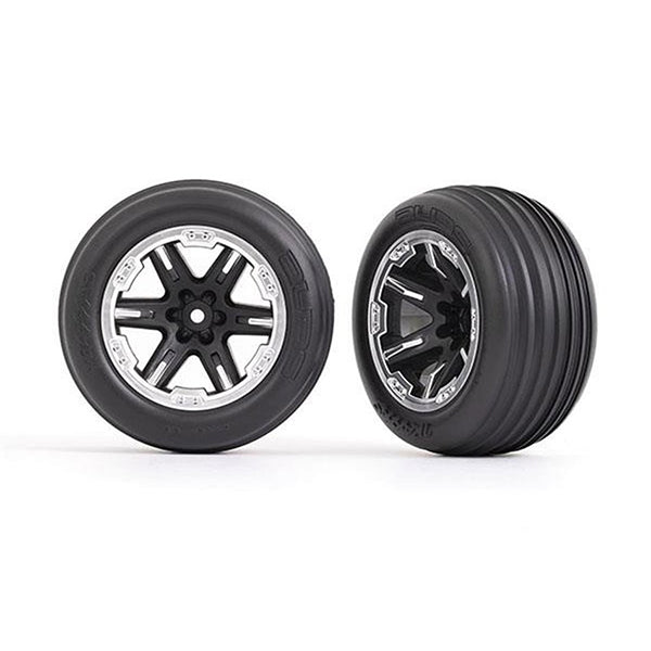 Traxxas Front Black/Satin Beadlock w/ Alias Tires -  - Traxxas
