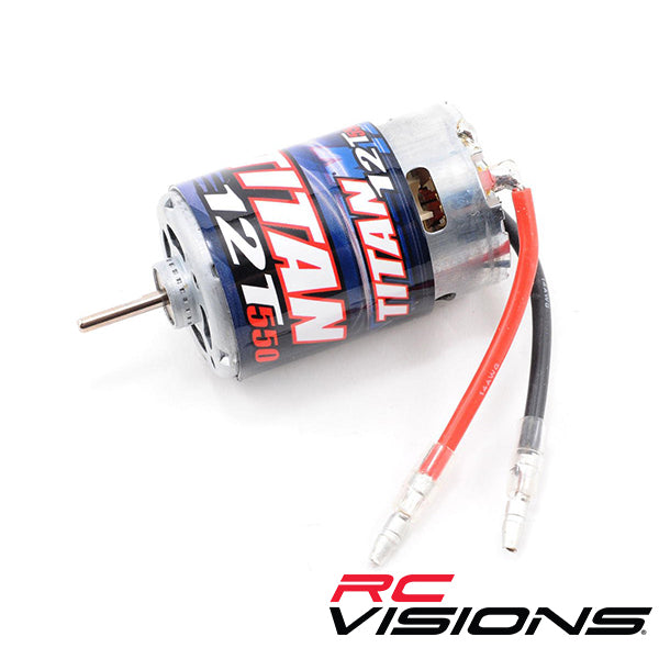 Traxxas Titan 550 Size Motor (12T) - Remote Control Toys - Traxxas