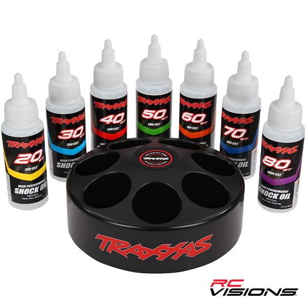 Traxxas Shock oil set (spinning carousel rack) - Accessories - Traxxas
