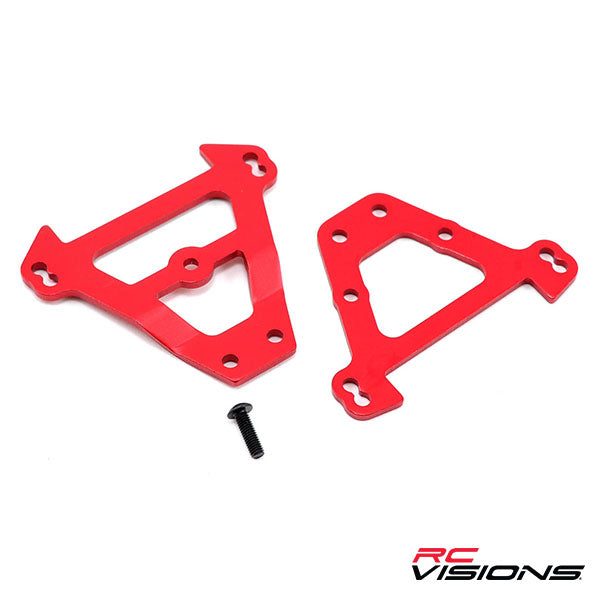 Traxxas Aluminum Bulkhead Tie Bars (Red) - Remote Control Toys - Traxxas
