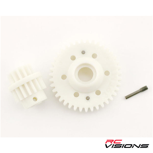Traxxas Revo 2-Speed Standard Ratio Gear Set (2nd speed gear 39T, 13T-17T input gears, hardware - Remote Control Toys - Traxxas