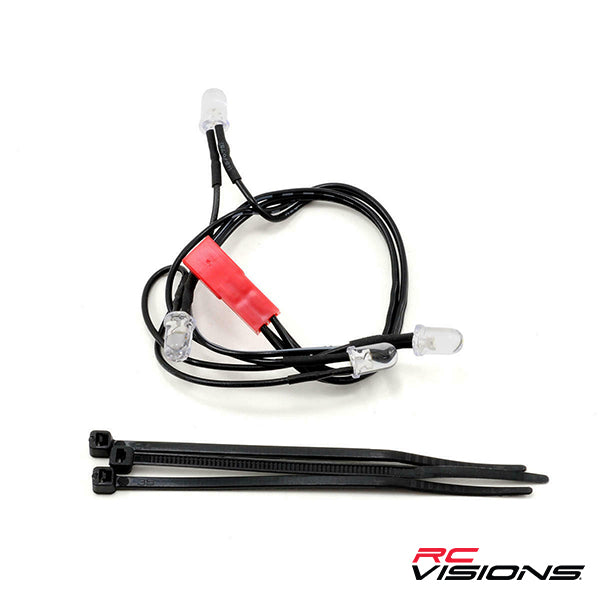 Traxxas LED Light Front Harness (4 Clear Lights) - Remote Control Toys - Traxxas