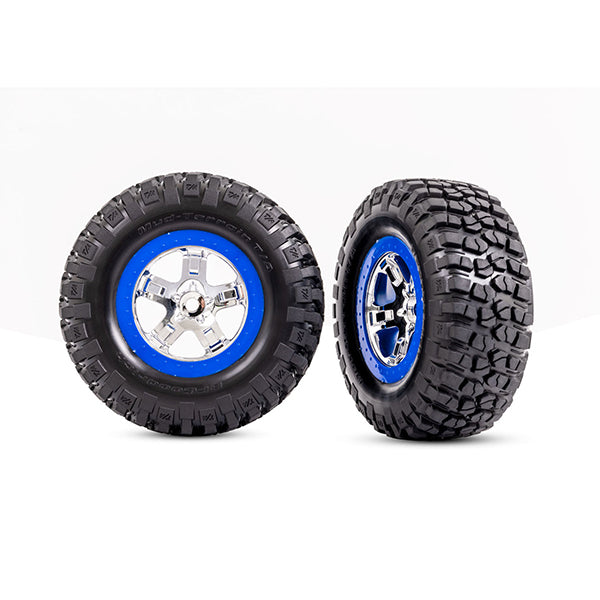 Traxxas Rear Tires & wheels, assembled, glued TRA5867A -  - Traxxas