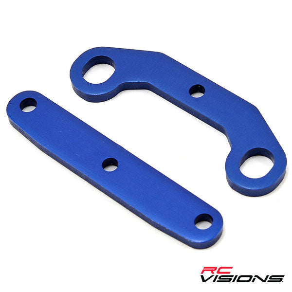Traxxas Aluminum Front & Rear Bulkhead Tie Bar Set (Blue) - Parts - Traxxas