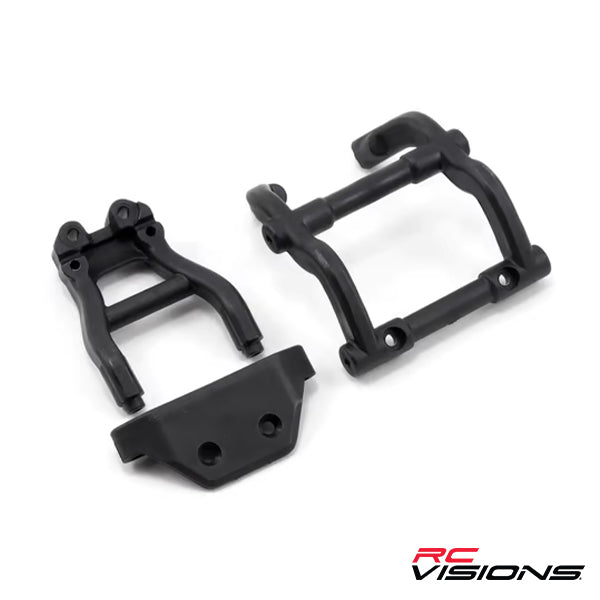 Traxxas Wheelie Bar Mount/Rear Skidplate Set (Black) - Remote Control Toys - Traxxas