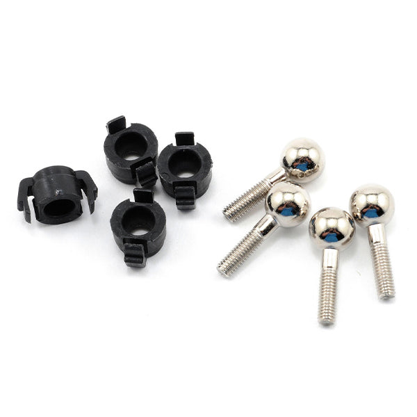 Traxxas Pivot Balls w/Pivot Ball Caps (4) - Remote Control Toys - Traxxas
