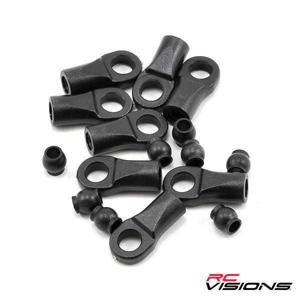 Traxxas Rod End Set w/Hollow Balls (8) - Parts - Traxxas