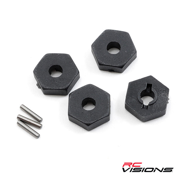 Traxxas 12mm Hex Wheel Hubs w/Axle Pins (4) - Remote Control Toys - Traxxas