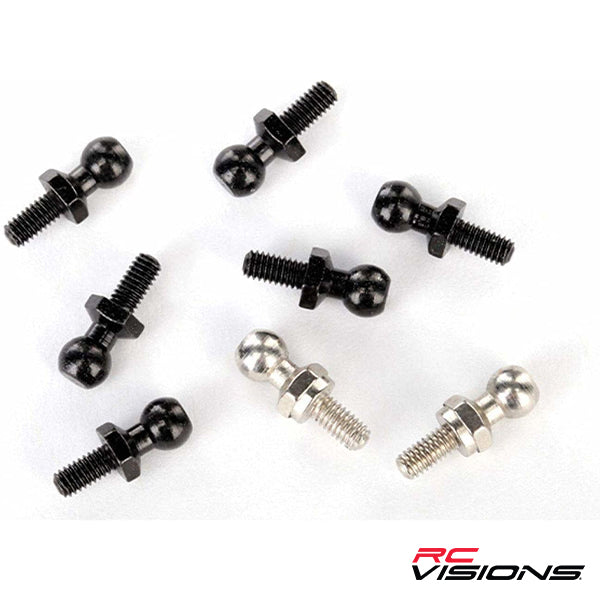 Traxxas Pivot Balls Black (6) Silver (2) Black Long (2) - Remote Control Toys - Traxxas